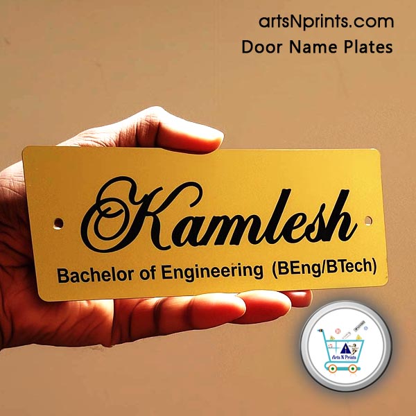 AS order online BrassS Engrave Door Name Plates by artsNprints door delivery across Guhawati Biswanath Dibrugarh Assam and India no cash on delivery Order Online Titanium Engrave Door Name Plate