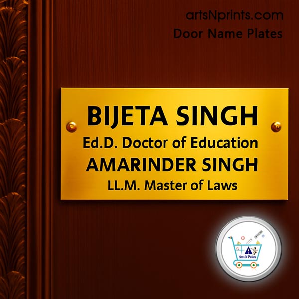 CH order online Wooden Engrave Door Name Plates by artsNprints door delivery across Bilaspur Korba Raipur Bijapur and India no cash on delivery