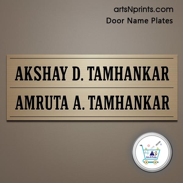 KL order online Steel SS Engrave Door Name Plates by artsNprints door delivery across Malappuram Ernakulam Kottayam Kerala and India no cash on delivery