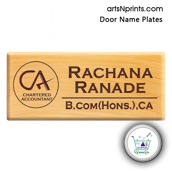MH order online Wooden Engrave Door Name Plates by artsNprints door delivery across Pune Nashik Mumbai Vashi Maharashtra and India no cash on delivery