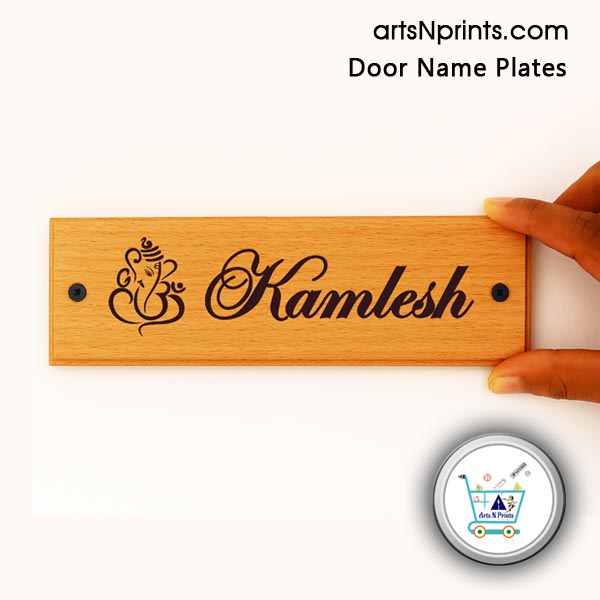 TN order online Wooden Engrave Door Name Plates by artsNprints door delivery across Chennai salem eroder tamil nadu and India no cash on delivery