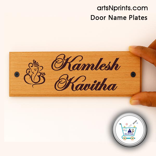 TR order online Wooden Engrave Door Name Plates by artsNprints door delivery across Dhalai Gomati Tripura and India no cash on delivery