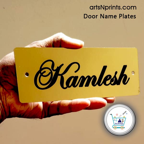UP order online Titanium Door Name Plates by artsNprints door delivery across lucknow noida Ayodhya and India no cash on delivery